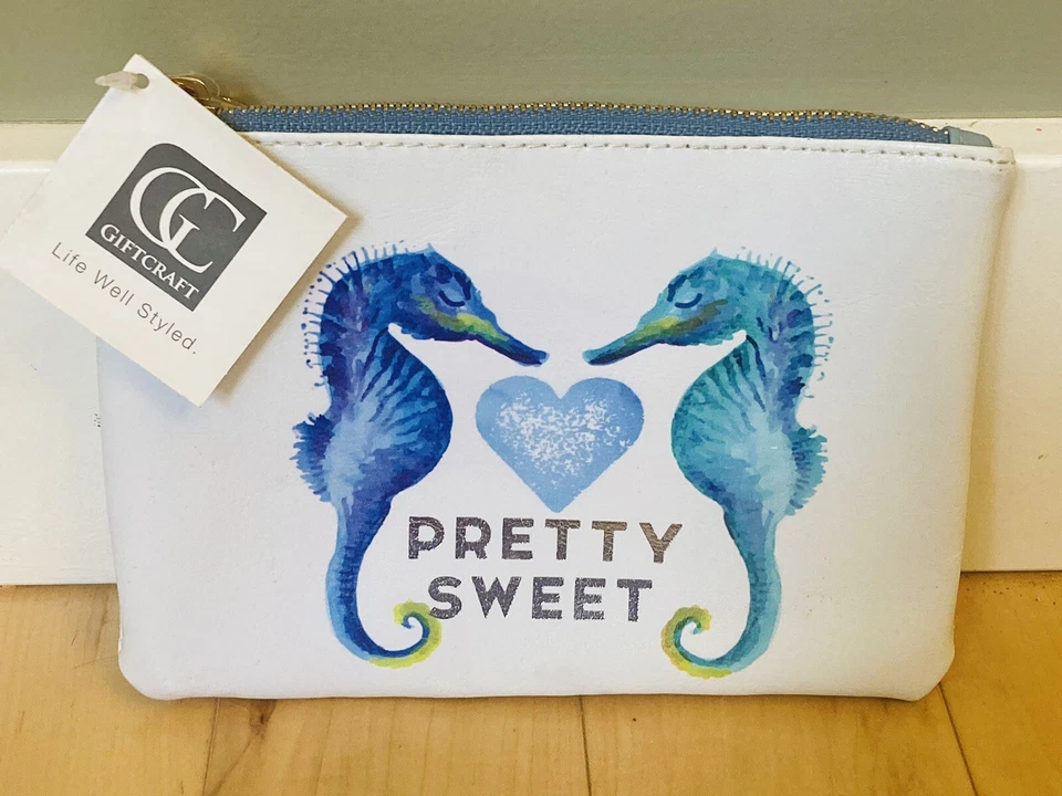 Ocean Seahorse Cosméticos Artículos de Aseo Estuche Maquillaje Viaje Impermeable Cremallera Cartera Foto 1 de 3