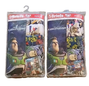 Boys 4T 10 Pairs Buzz Lightyear Briefs/Underwear Toy Story Disney New w Tags - Picture 1 of 8