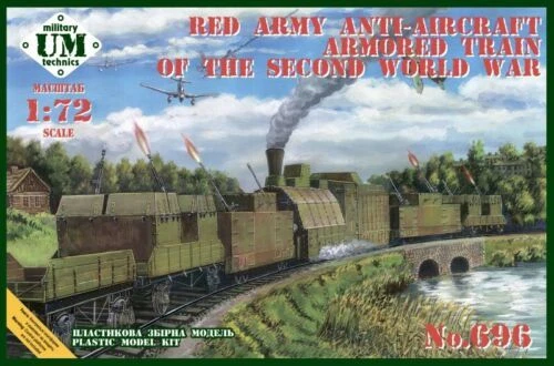 Unimodels UM696 - 1:72 Rosso Esercito Anty-Aircraft Armored Treno Of The Second - Immagine 1 di 1