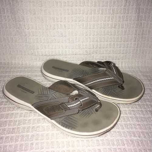 Sandali infradito Clarks donna taglia 6 ��Medium Brinkley Jazz marrone sabbia