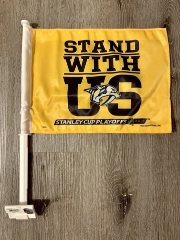 2017 NHL Nashville Predators Stanley Cup Playoff Car Window Flag New With Tags Cover