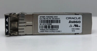 Oracle Oracle 530-4449-01 SFP+ 10GBs Optical Transceiver Avago afbr-709dmz-sn1 - Image 1 of 4