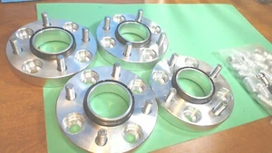 Aluminum- WHEEL SPACERS-4- BOLT--set of-4- with Lug Nuts & Driver - Picture 1 of 9