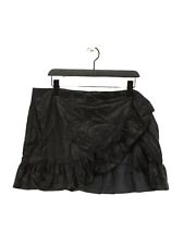 Finesse Women's Mini Skirt XL Black Polyester with Other, Spandex Short Mini