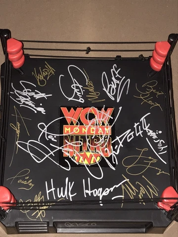 WWF POSTER - WWF LJN - WWF HASBRO - WWE SIGNED MACHO, HOGAN -FLAIR-STING-HITMAN Cover