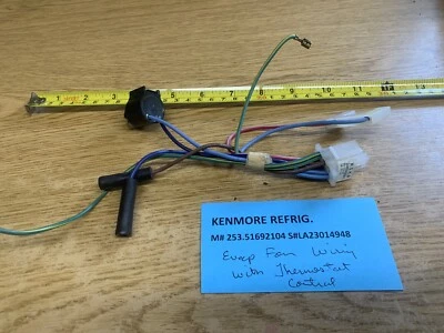 Ventilador evaporador KENMORE REFRIGERADOR 253.51692104 fiação com termostato - Imagem 1 de 4