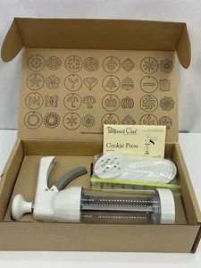 The Pampered Chef Cookie Press 1525 With 16 Cookie Discs Designs - Picture 1 of 12