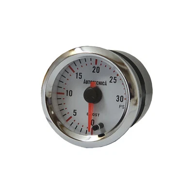 Land Rover & Range Rover White Face 0-30PSI Diesel Turbo Boost Analog Gauge - Image 1 of 4