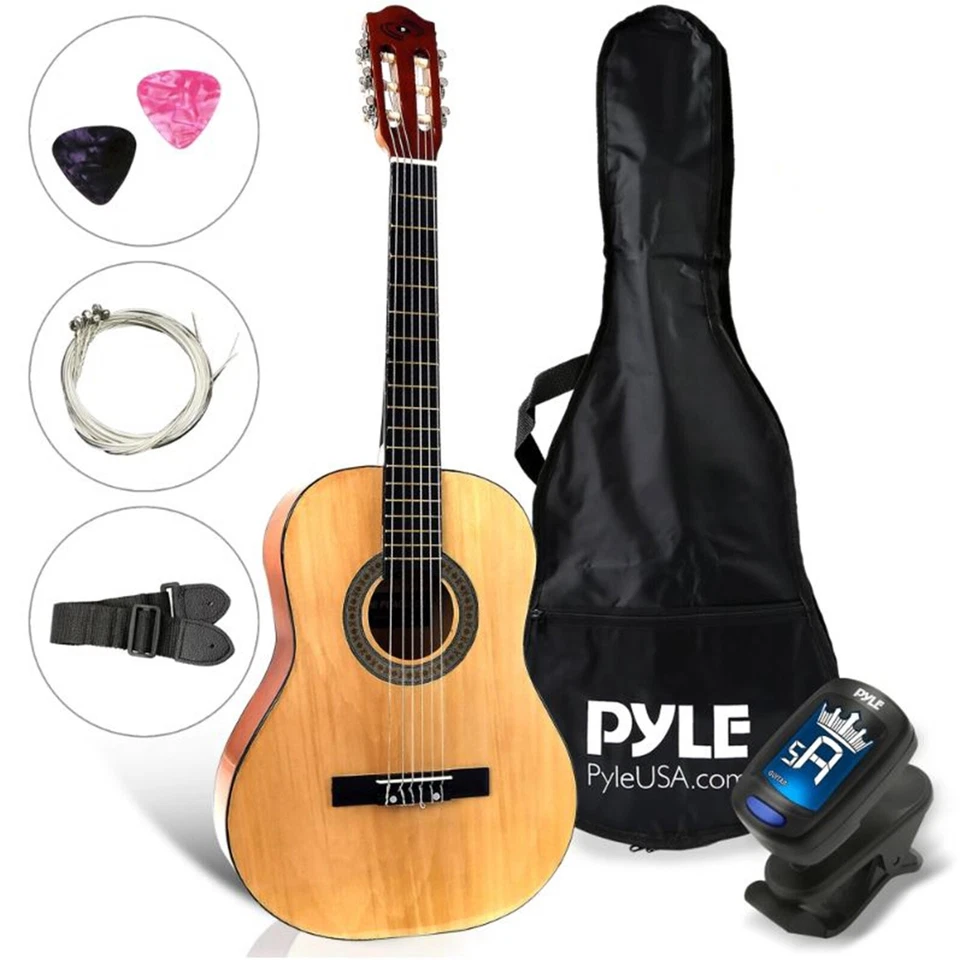 Junior Scale 30’’ 6-String Classic Guitar w/ Digital Tuner & Accessory Kit - Image 1 of 1