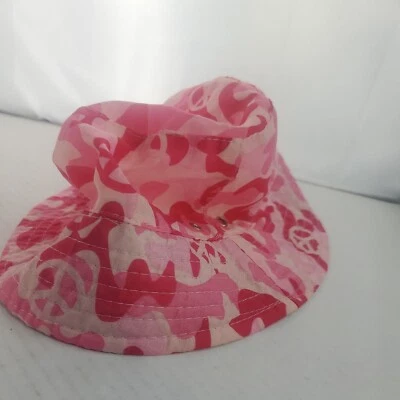 2 - Toddler/kids Summer Sun Blocking pink Camo Bucket Hats - Image 1 of 4