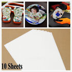 10Pcs Hot DIY Cloth Heat Transfer Paper T-Shirt Painting Light Fabric