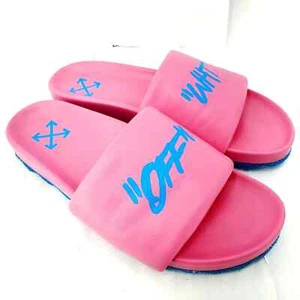 Off White c/o Virgil Abloh Quotes Slides Pink - Picture 1 of 8
