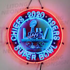 2020 KCC Chiefs San Francisco 49ers Neon Light Sign Bar Man Cave Decor 18x18