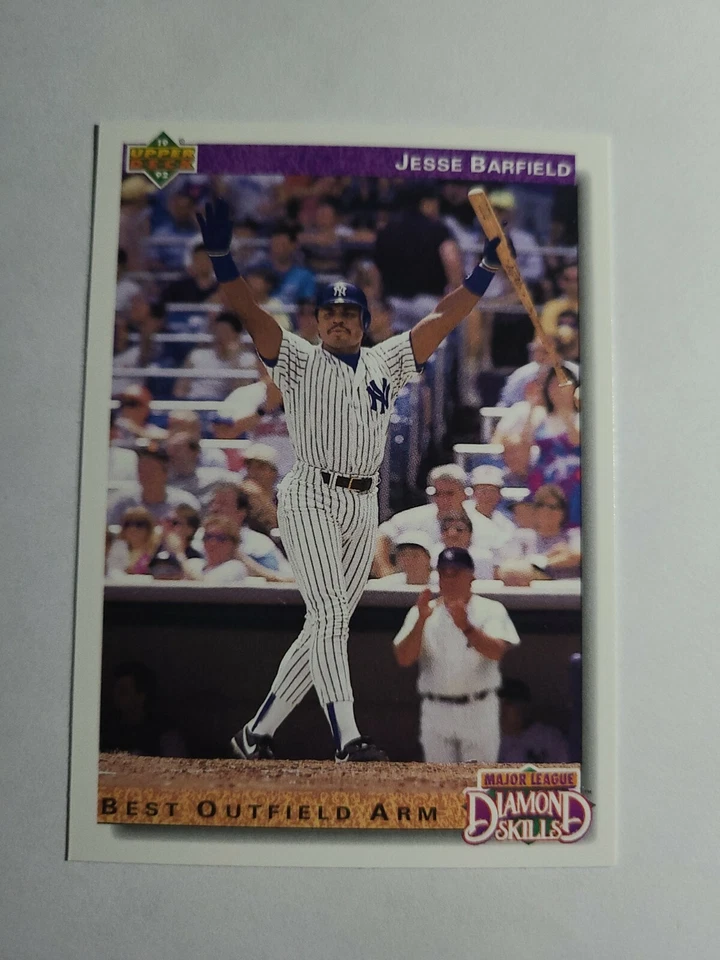 JESSE BARFIELD 1992 UPPER DECK BASEBALL CARD # 644 D4612 - Image 1 of 1