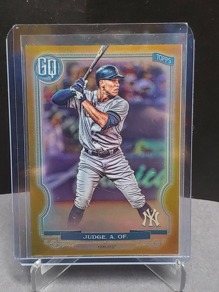 2020 Topps Gypsy Queen Chrome Box Toppers Gold Refractor #50 Aaron Judge 9/50 - Image 1 of 2