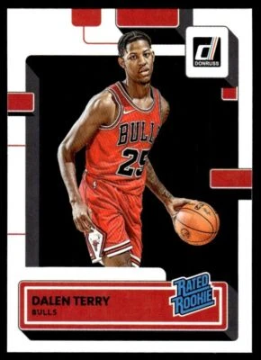 2022-23 Donruss Basketball Card Dalen Terry Rookie A Chicago Bulls #218 - Image 1 of 2