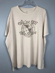 Original Use Men's Sz XXL Ivory Earth Day “We're All We Have” Recycle Planet - Picture 1 of 7