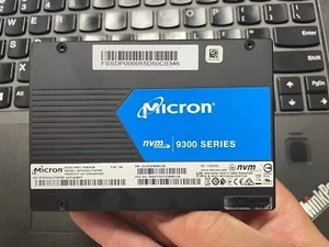 MICRON 9300 PRO 7.68TB PCIe NVMe U.2 MTFDHAL7T6TDP-1AT1ZABYY SSD Over 90% Health - Afbeelding 1 van 3