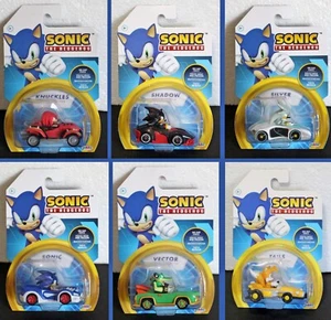 SONIC THE HEDGEHOG Shadow Silver Tails Vector Knuckles Die-Cast Cars (YOU PICK!) - Picture 1 of 13