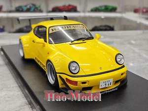 GT Spirit 1/18 964 RWB QEEMA Limited Resin Diecast Model Car Display Gift Yellow - Picture 1 of 19