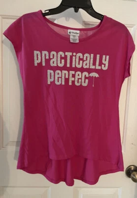 Disney parks mary poppins Shirt blouse top practically perfect pink xs NWOT - Image 1 of 3