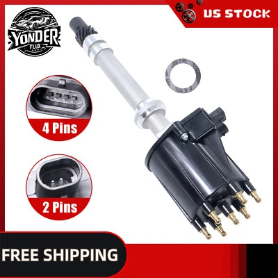 Ignition Distributor Black for 1985-95 GMC Safari Chevy Pontiac V6 4.3L 1103574 - Image 1 of 4