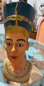 Nefertitti Bust From Egypt 12" Tall 6" Wide A Gorgeous Statue! - Picture 1 of 12