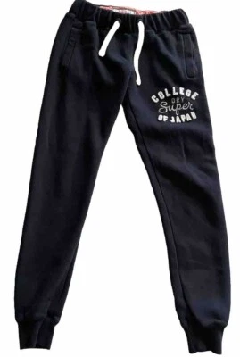Super Dry sweat navy women’s slim jogger pants S - Image 1 of 4
