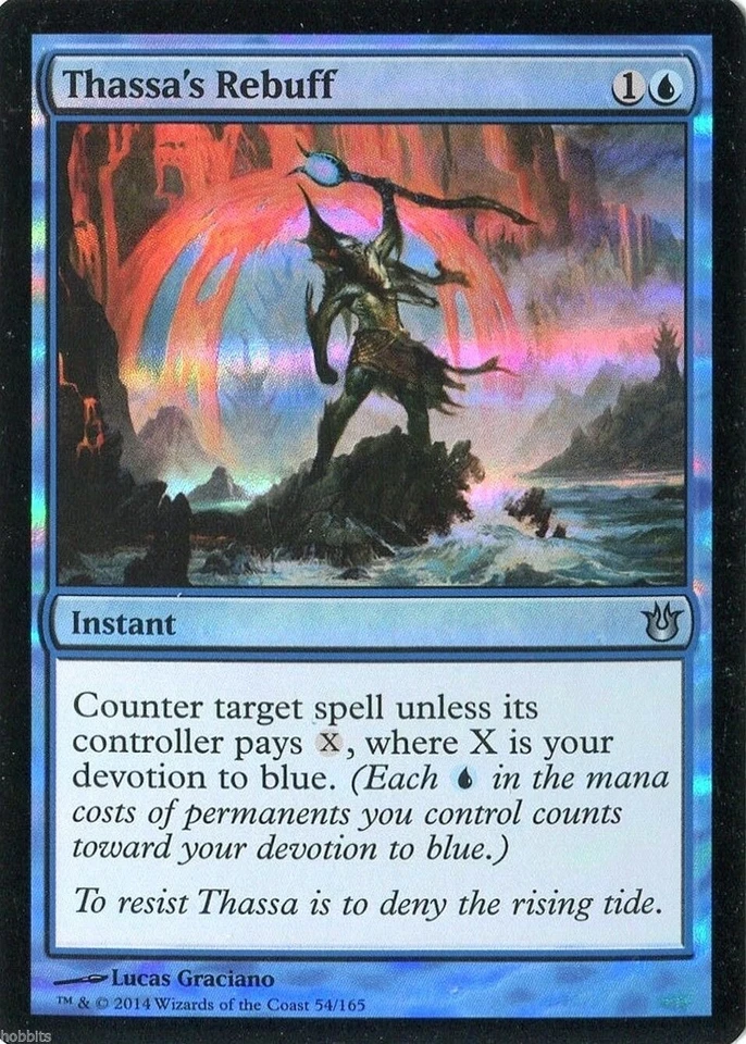 MTG - Born of the Gods - Thassa's Rebuff - Foil - NM - Image 1 of 1