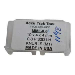 2 Stück NEU Accu-Trak MML-0,8 10x4x4mm 0,8P 30D LH Rändelwerkzeug - Bild 1 von 2