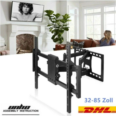 UNHO Fernseher Wandhalterung für 32-85" LED LCD TV Neigbar Schwenkbar bis 80KG für LG