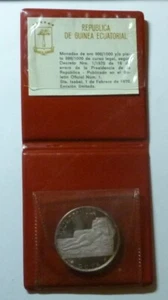 Guinea Ecuatorial 1970 - 100 pesetas - Maja desnuda de Goya - plata a prueba - certificado de autenticidad - Imagen 1 de 10