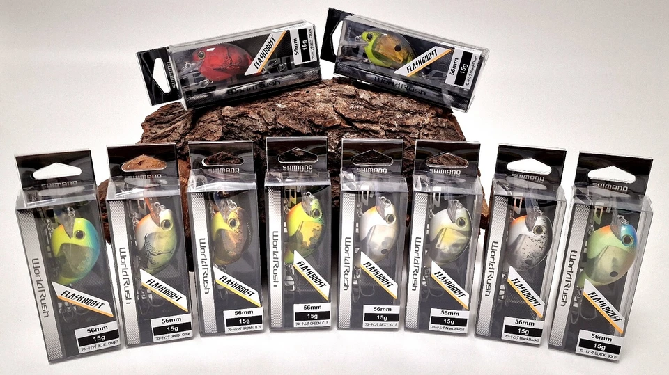 Shimano Bantam World Rush 65F Flashboost 56mm 16g 10 Farben Crankbait SALE - Bild 1 von 1
