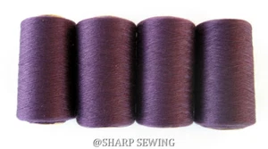 DARK PURPLE #646 SPUN POLYESTER SERGER & QUILTING THREAD 4 TUBES 1000 YDS. EA - Picture 1 of 1