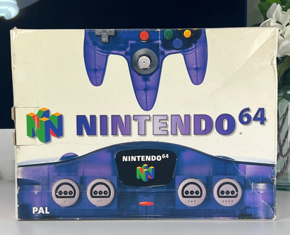 NINTENDO 64 Limited Transparent Purple Lila - RARE PAL Edition mit Verpackung - Bild 1 von 4
