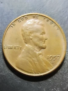 1957 d wheat penny Error Coin - Picture 1 of 3