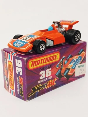 Matchbox Superfast No36 1975 Formula 5000 Racing Car.  MINT IN ORIGINAL BOX.  - Image 1 of 4