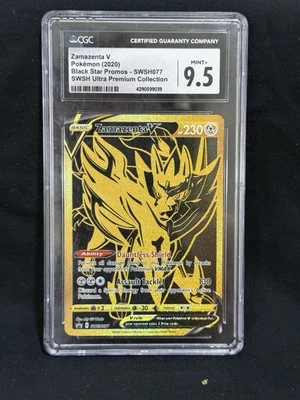 Zamazenta V SWSH077 SWSH: Sword & Shield Promo Card Holo Graded Mint+ 9.5 - Image 1 of 2