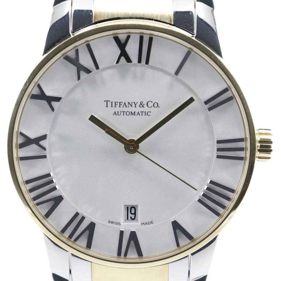 TIFFANY&Co. Atlas Dome Watches Silver / Gold WhiteDial Gold & steel Mechan... - Image 1 of 4