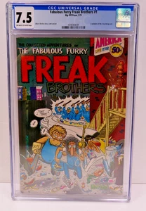FABULOUS FREAK BROTHERS #1 Underground Comic - CGC 7.5 - 1ST Print Comix - Picture 1 of 10