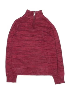 CALVIN KLEIN JEANS Boys Red Turtleneck Sweater 8 - Picture 1 of 2