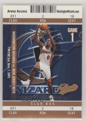 Fleer Authentix Club Box 2003-04/100 Gilbert Arenas #90 Foto 1 de 2