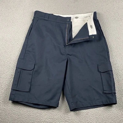 Dickies Loose Fit Cargo Utility Shorts Men's 38 Navy Workwear Rugged Chore New - Image 1 of 4
