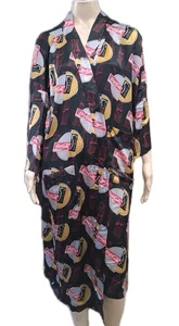  ¡Raro!! Bata Coca-Cola Cola 100 % seda vintage de la 5ª Avenida talla única  - Imagen 1 de 11