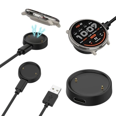 Charging Dock USB Cable Charger for Huami Amazfit BIP 6/Active 2/Active 2S Watch