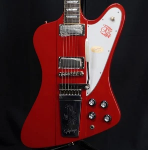 Epiphone Inspired by Gibson Custom 1963 Firebird V w/Maestro Vibrola Ember Red - Picture 1 of 10