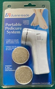 NUEVO EN PAQUETE~~SISTEMA DE PEDICURA PORTÁTIL~DUANE READE~3 AMORTIGUADORES~TAMAÑO COMPACTO..!!! - Imagen 1 de 5