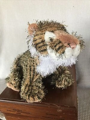 GANZ Webkinz Tiger 8" Plush Toy No Code Eyelash Fur Loveable Huggable He’s Grrrr - Image 1 of 4
