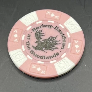 Harley Davidson The Woodlands Texas Dealer Poker Chip - Picture 1 of 2