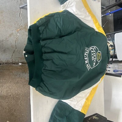 Cortavientos Vintage Holloway Cotton Club Ginger Ale Verde Amarillo Blanco Talla XL Foto 1 de 4